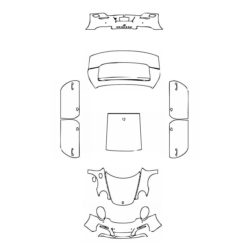 Pre-Cut PPF Porsche 911 Carrera S Coupe 2018 - PPF-Kits