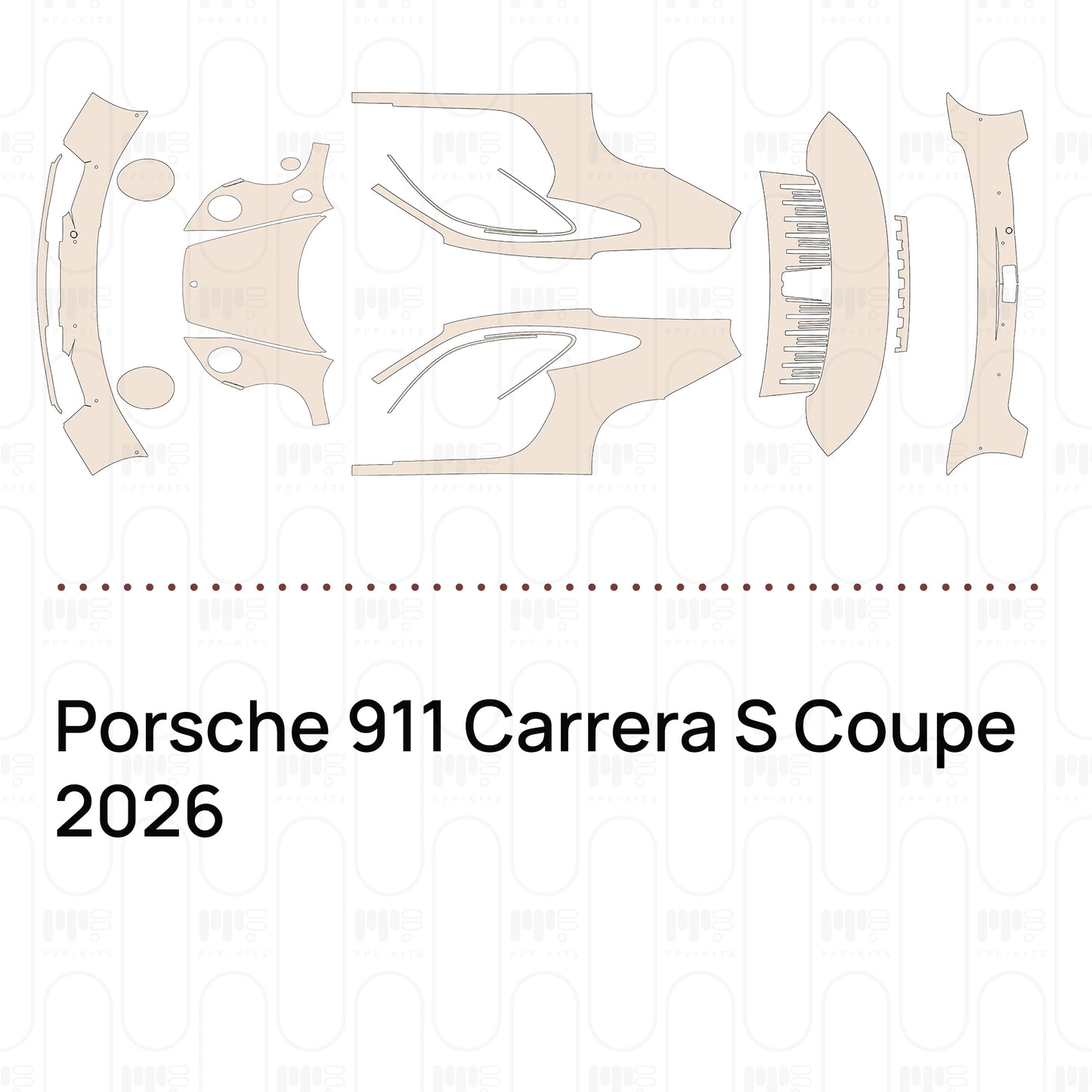 PPF precortado Porsche 911 Carrera S Coupe 2026