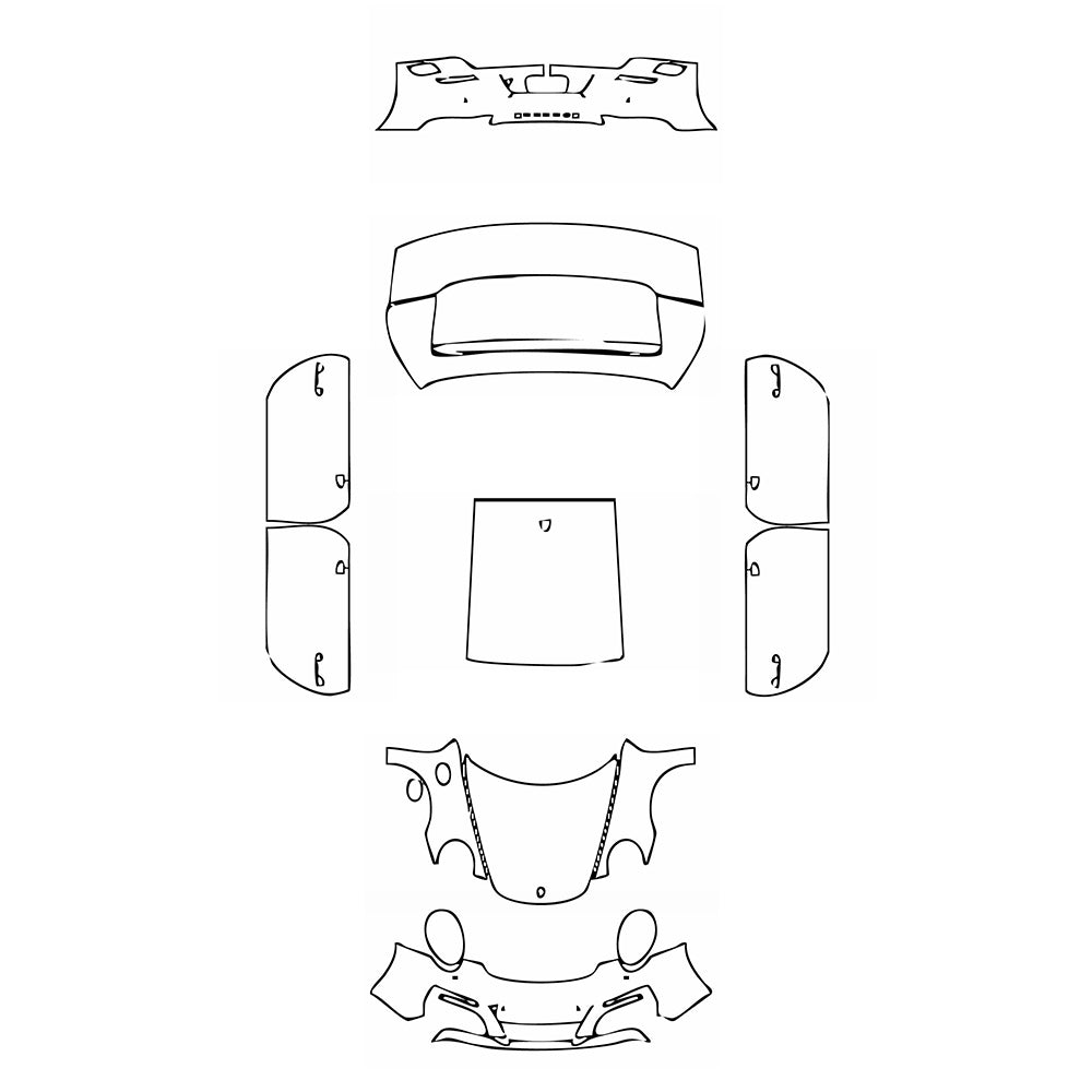 Pre-Cut PPF Porsche 911 Carrera T Coupe 2017 - PPF-Kits