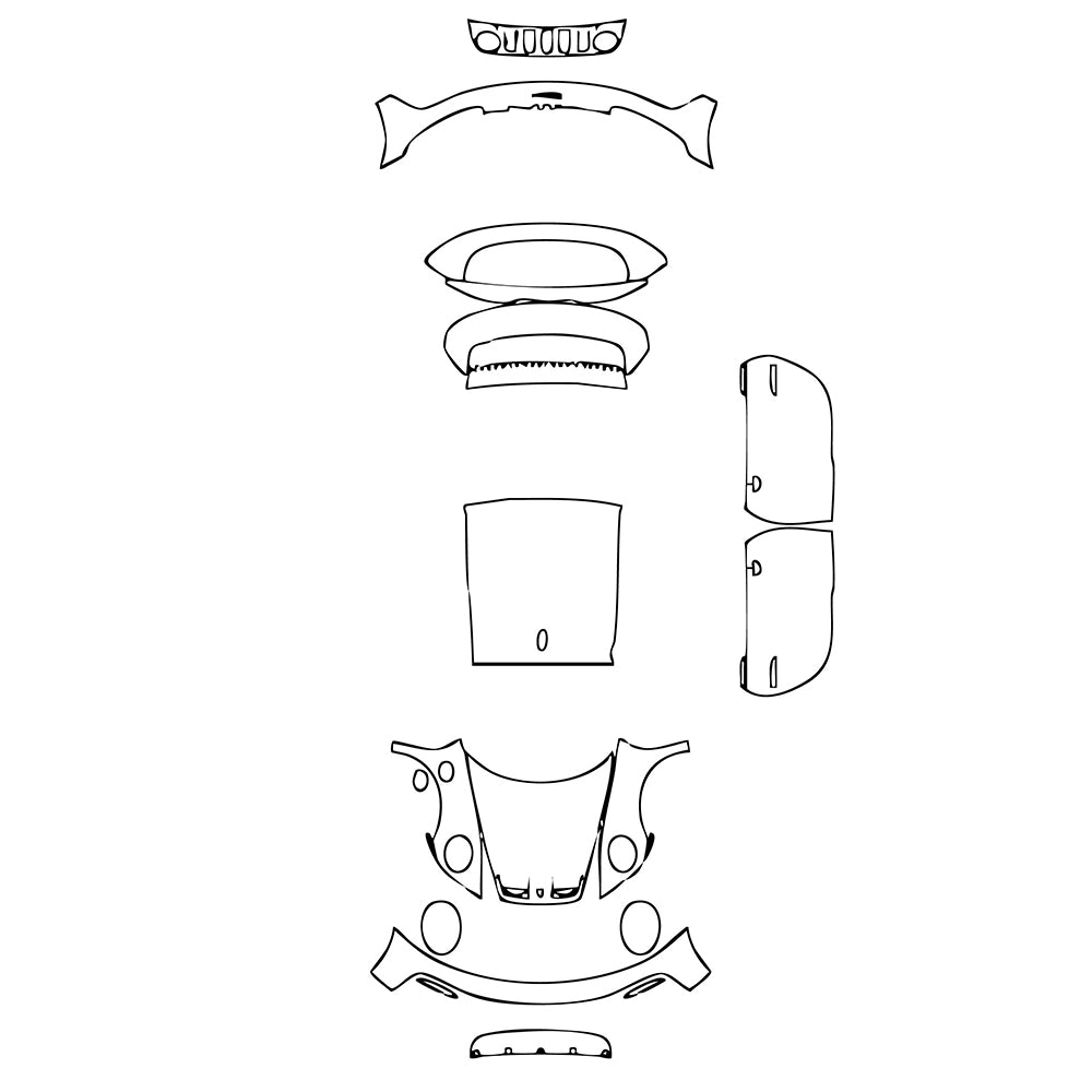 Pre-Cut PPF Porsche 911 Dakar 2023 - PPF-Kits