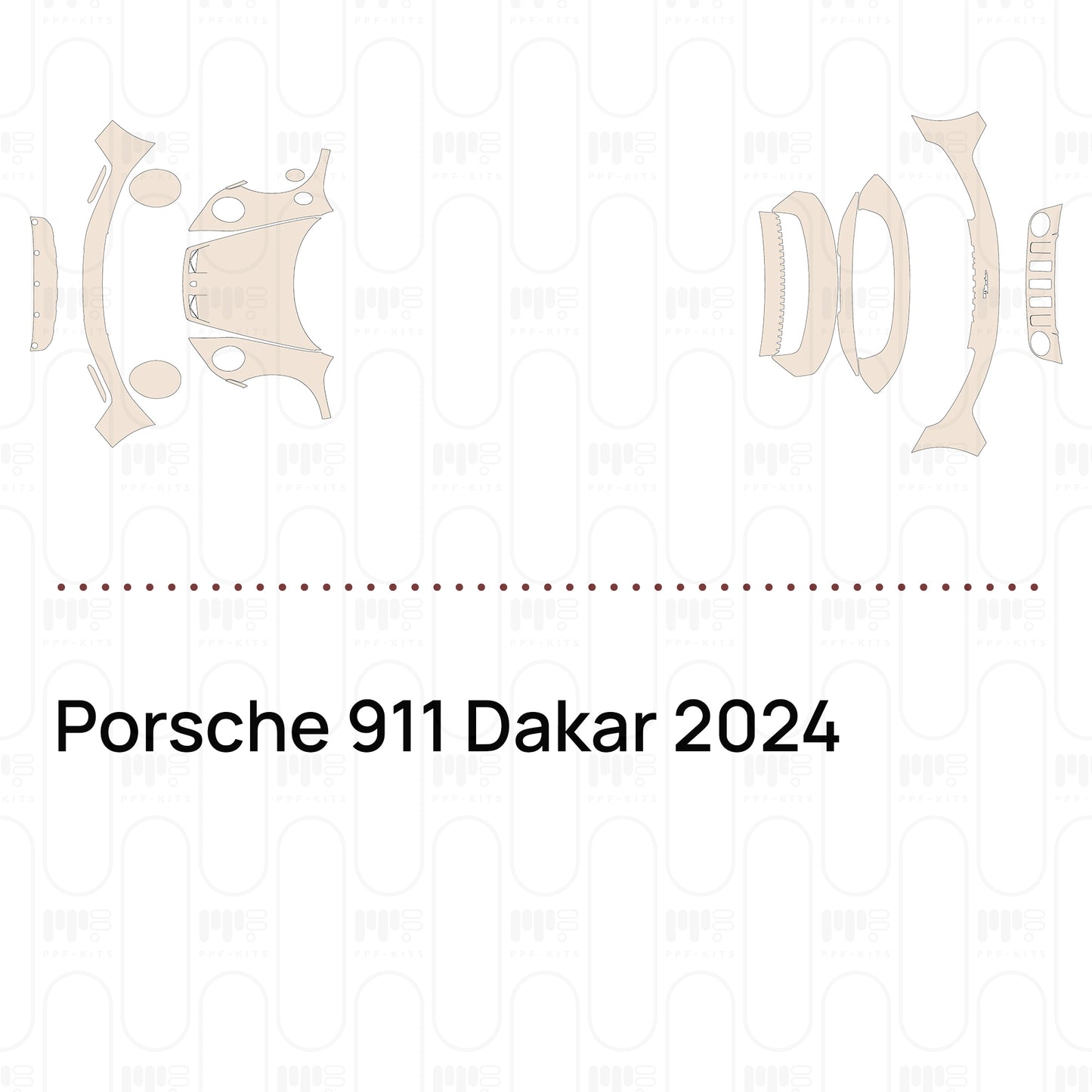 Pre-Cut PPF Porsche 911 Dakar 2024