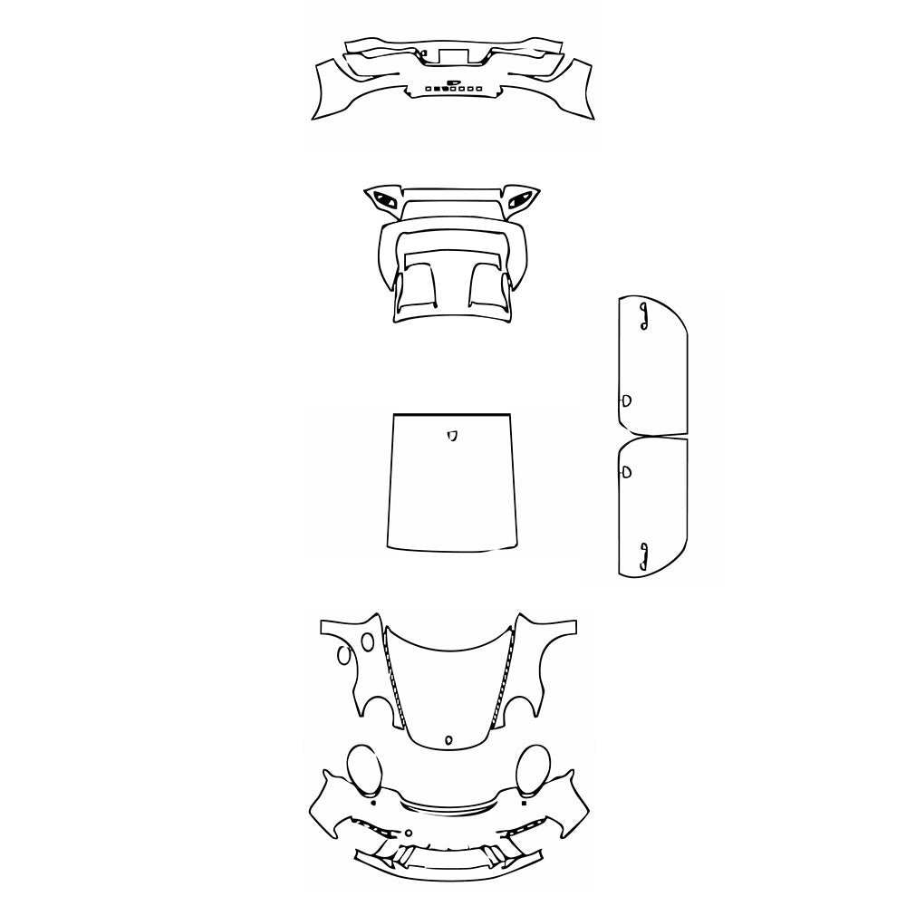 Pre-Cut PPF Porsche 911 GT3 2018 - PPF-Kits