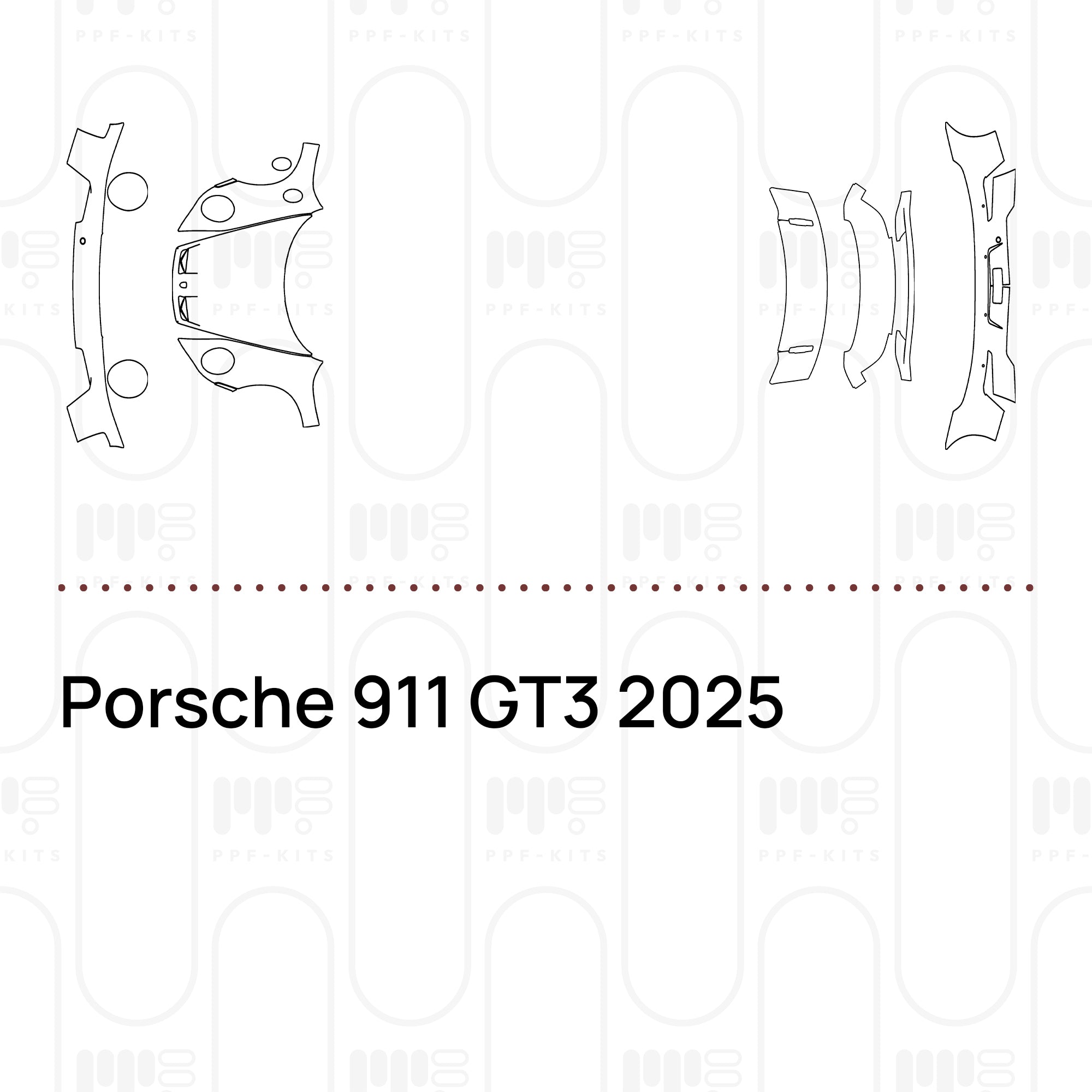 PPF precortado Porsche 911 GT3 2025