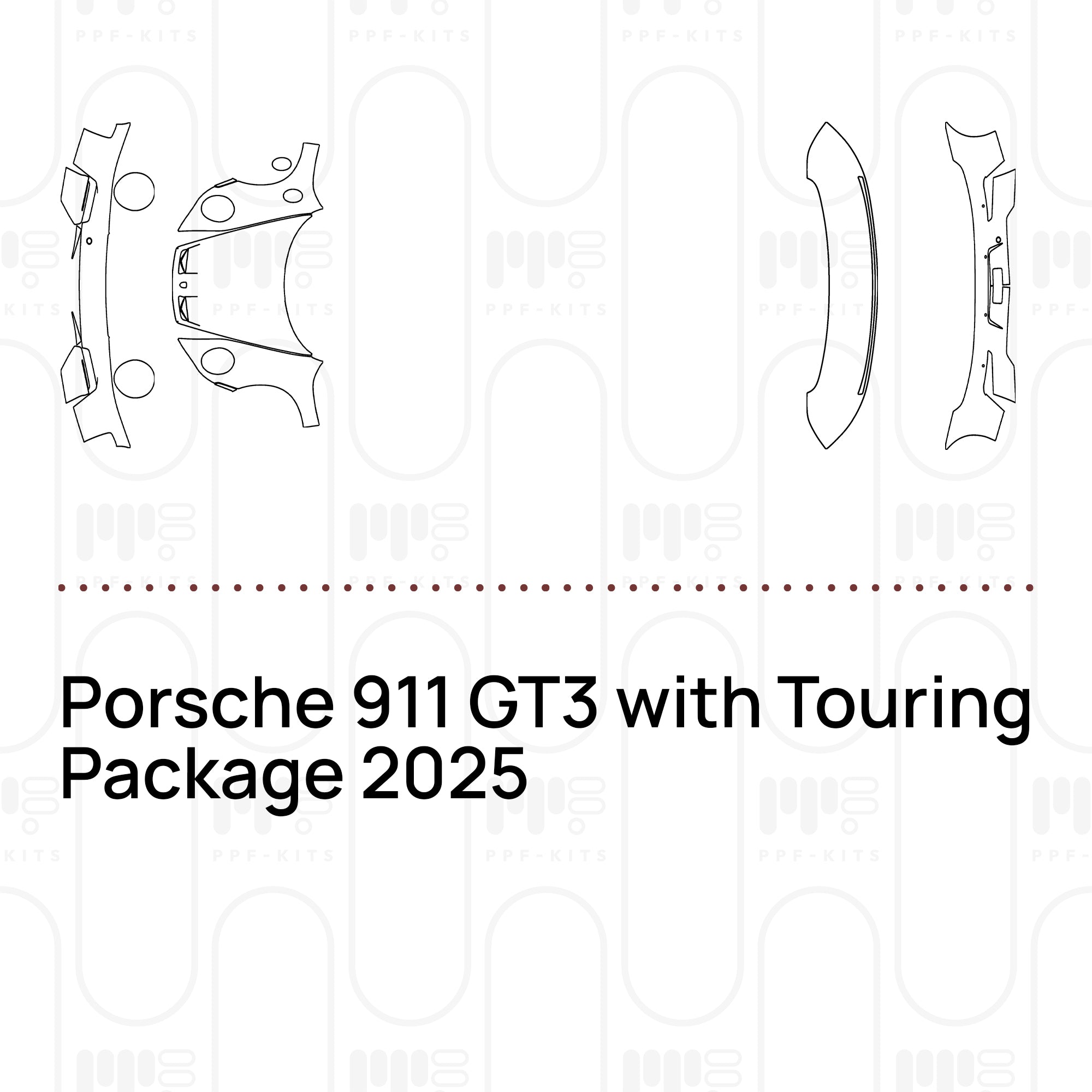PPF precortado Porsche 911 GT3 with Touring Package 2025
