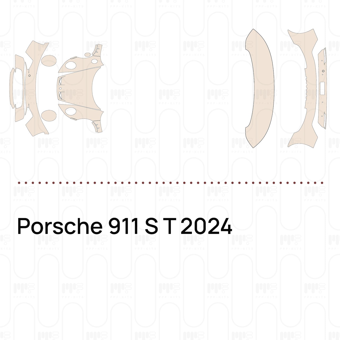Pre-Cut PPF Porsche 911 S T 2024