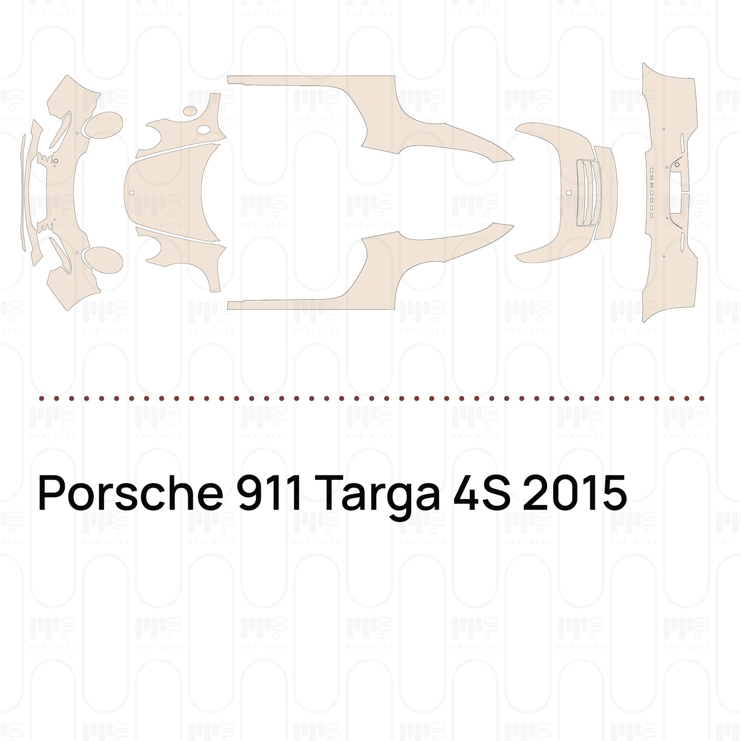 PPF precortado Porsche 911 Targa 4S 2015