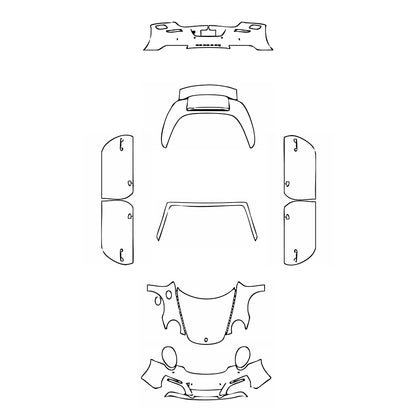 Pre-Cut PPF Porsche 911 Targa 4S 2018 - PPF-Kits