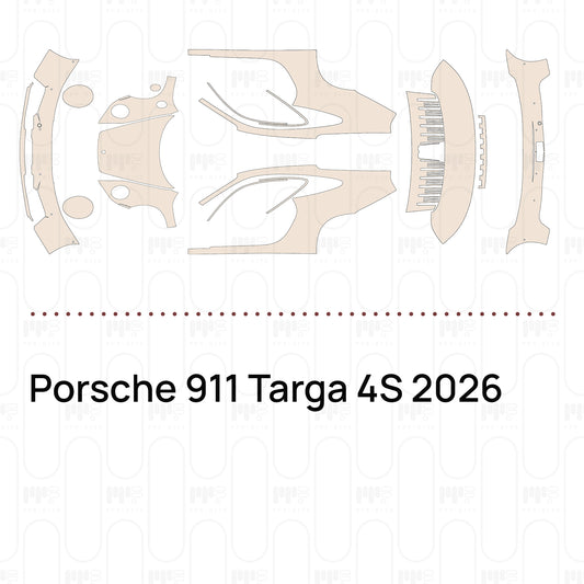 PPF precortado Porsche 911 Targa 4S 2026