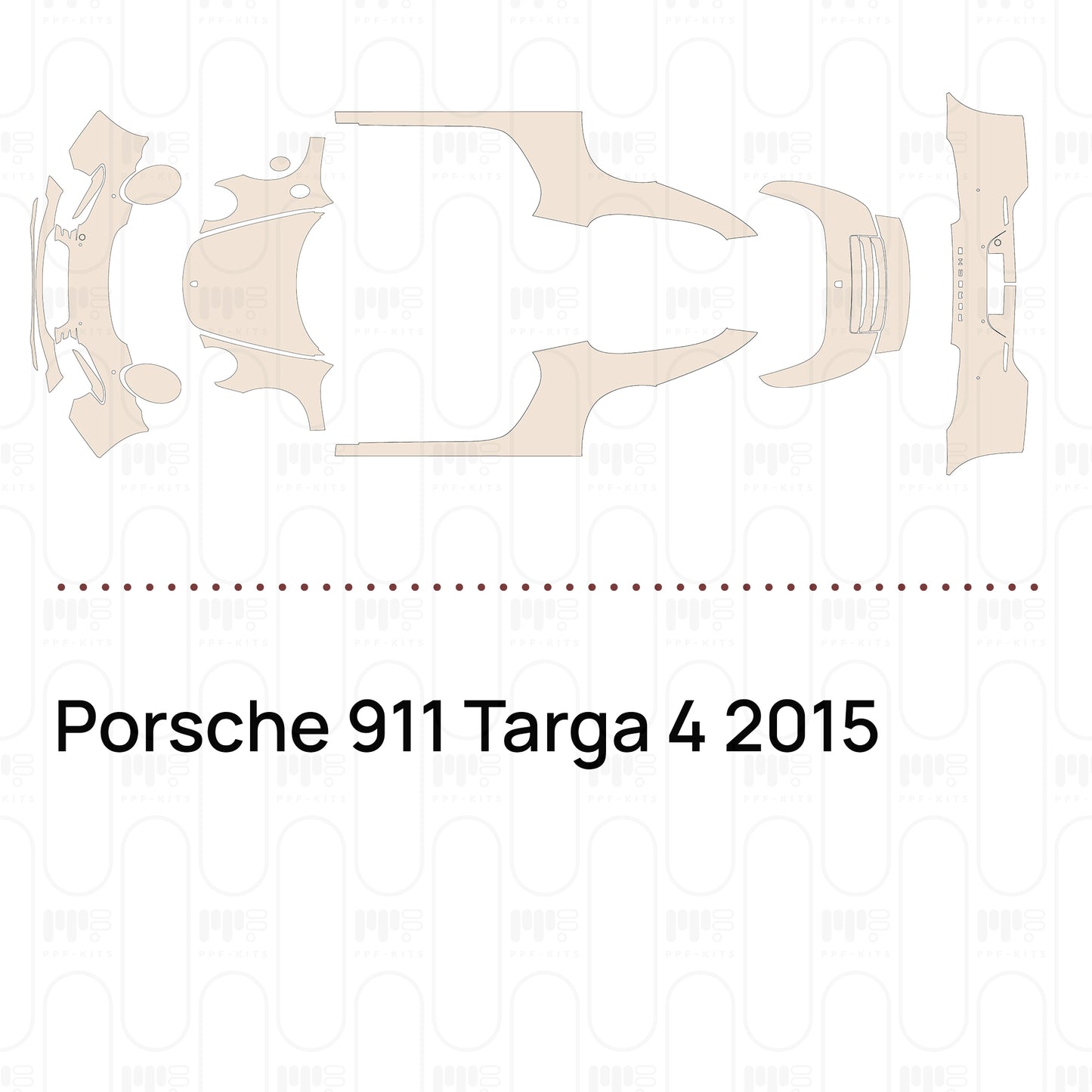 Pre-Cut PPF Porsche 911 Targa 4 2015