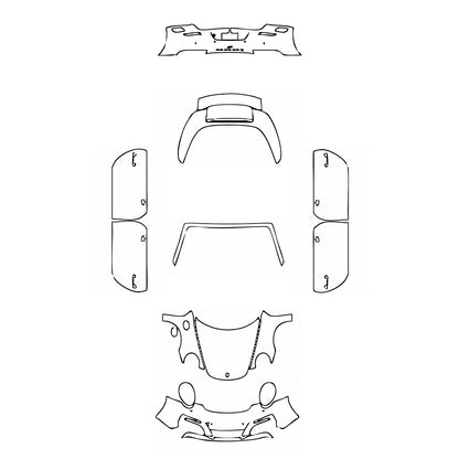 Pre-Cut PPF Porsche 911 Targa 4 2017 - PPF-Kits