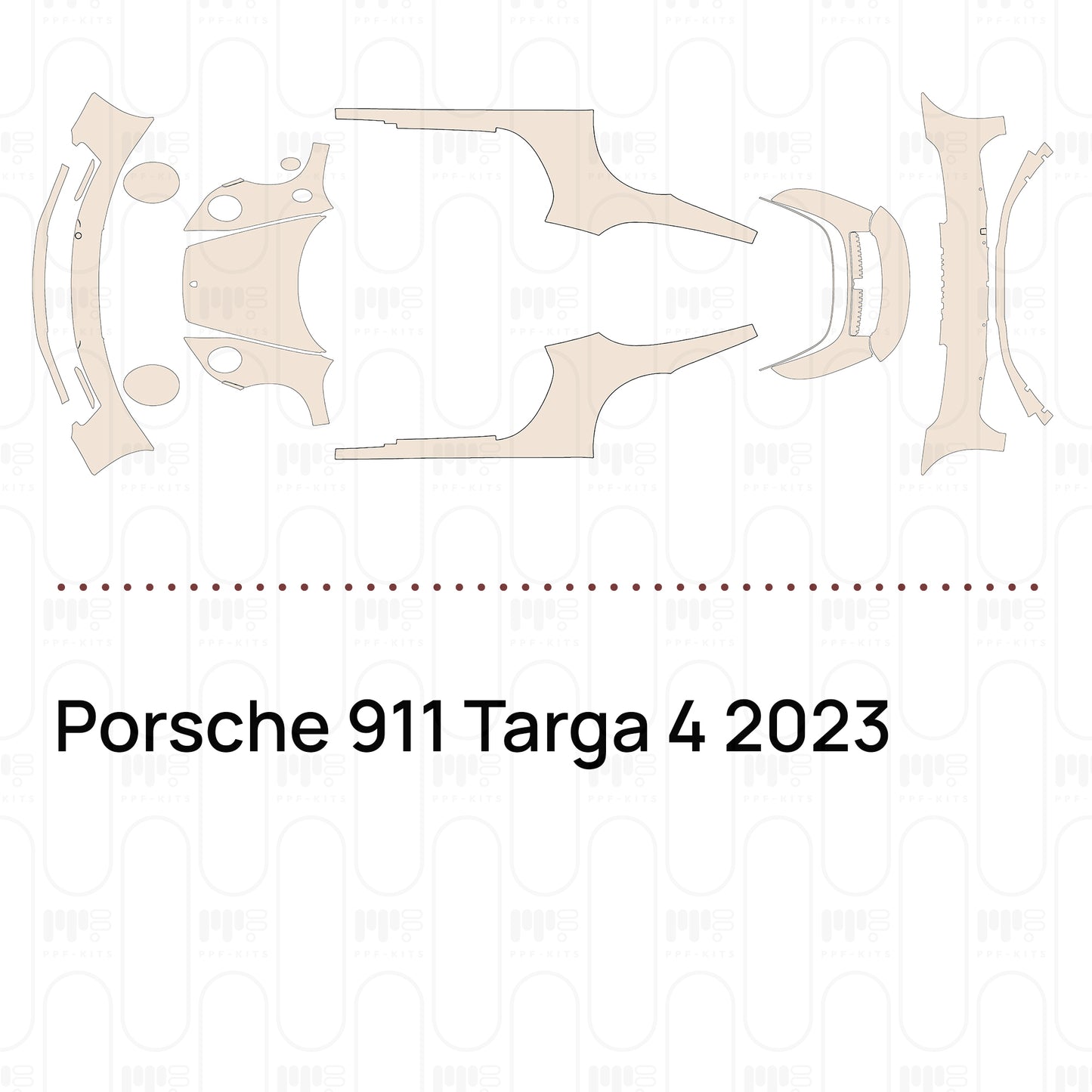PPF precortado Porsche 911 Targa 4 2023