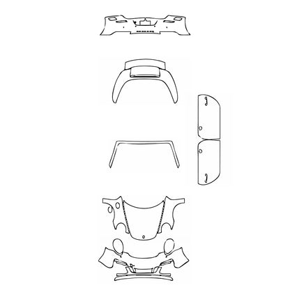 Pre-Cut PPF Porsche 911 Targa 4 GTS 2018 - PPF-Kits