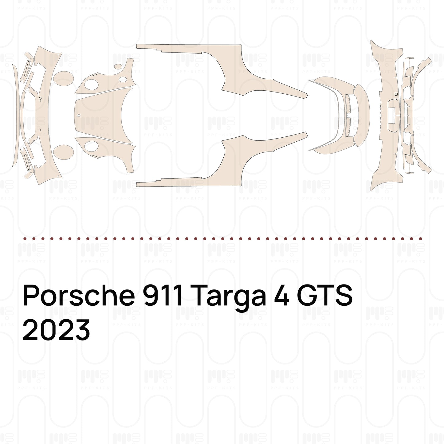 Pre-Cut PPF Porsche 911 Targa 4 GTS 2023