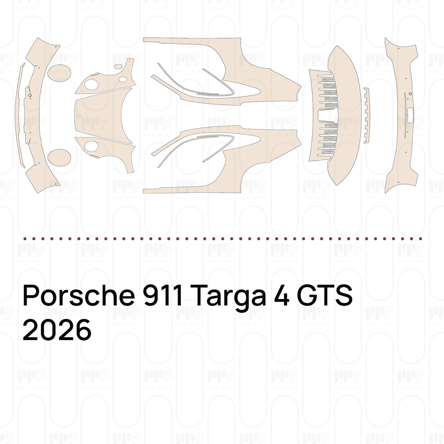 Pre-Cut PPF Porsche 911 Targa 4 GTS 2026