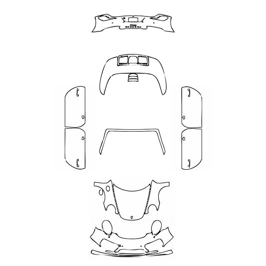 Pre-Cut PPF Porsche 911 Turbo Cabriolet 2018 - PPF-Kits