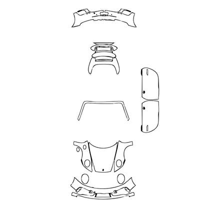 Pre-Cut PPF Porsche 911 Turbo Cabriolet 2021 - PPF-Kits