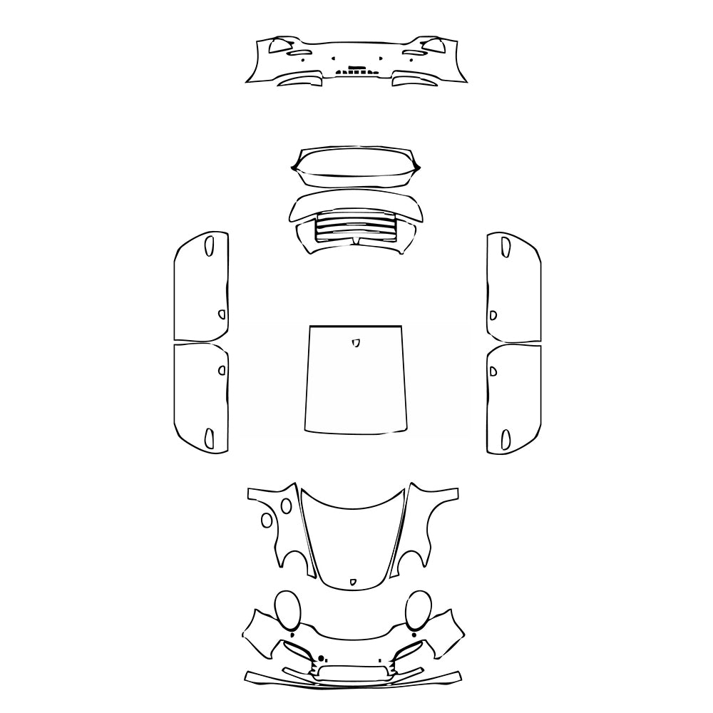 Pre-Cut PPF Porsche 911 Turbo Coupe 2014 - PPF-Kits