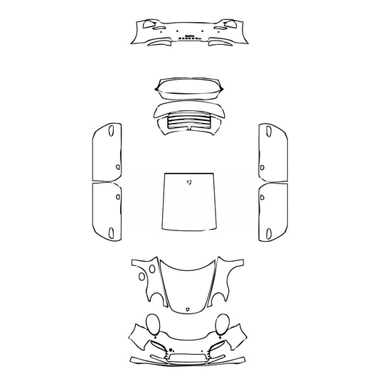 Pre-Cut PPF Porsche 911 Turbo Coupe 2015 - PPF-Kits