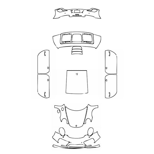 Pre-Cut PPF Porsche 911 Turbo Coupe 2016 - PPF-Kits