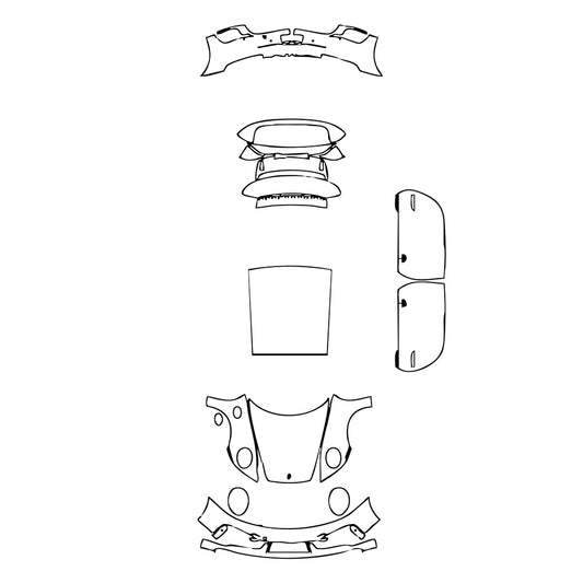 Pre-Cut PPF Porsche 911 Turbo Coupe 2024 - PPF-Kits