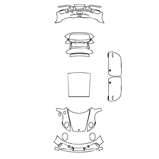 Pre-Cut PPF Porsche 911 Turbo S Coupe 2023 - PPF-Kits
