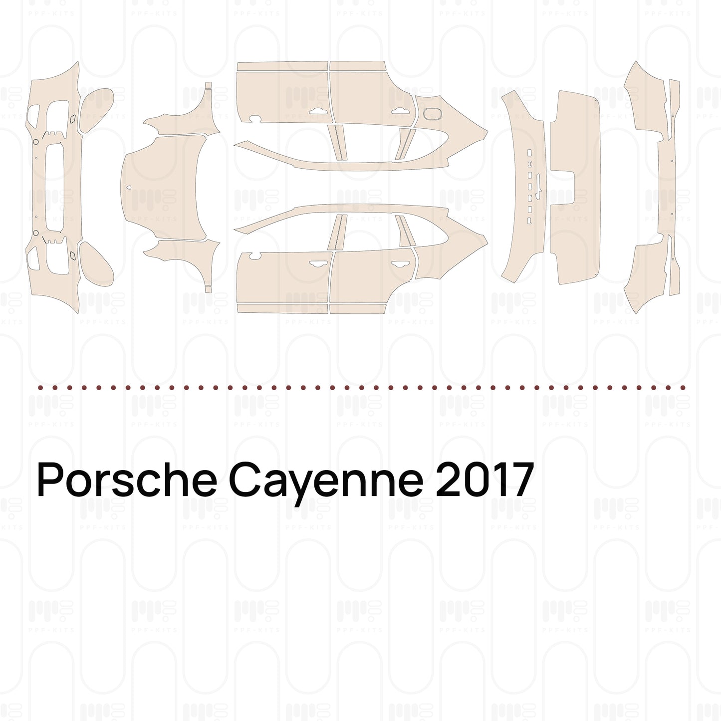 Pre-Cut PPF Porsche Cayenne 2017