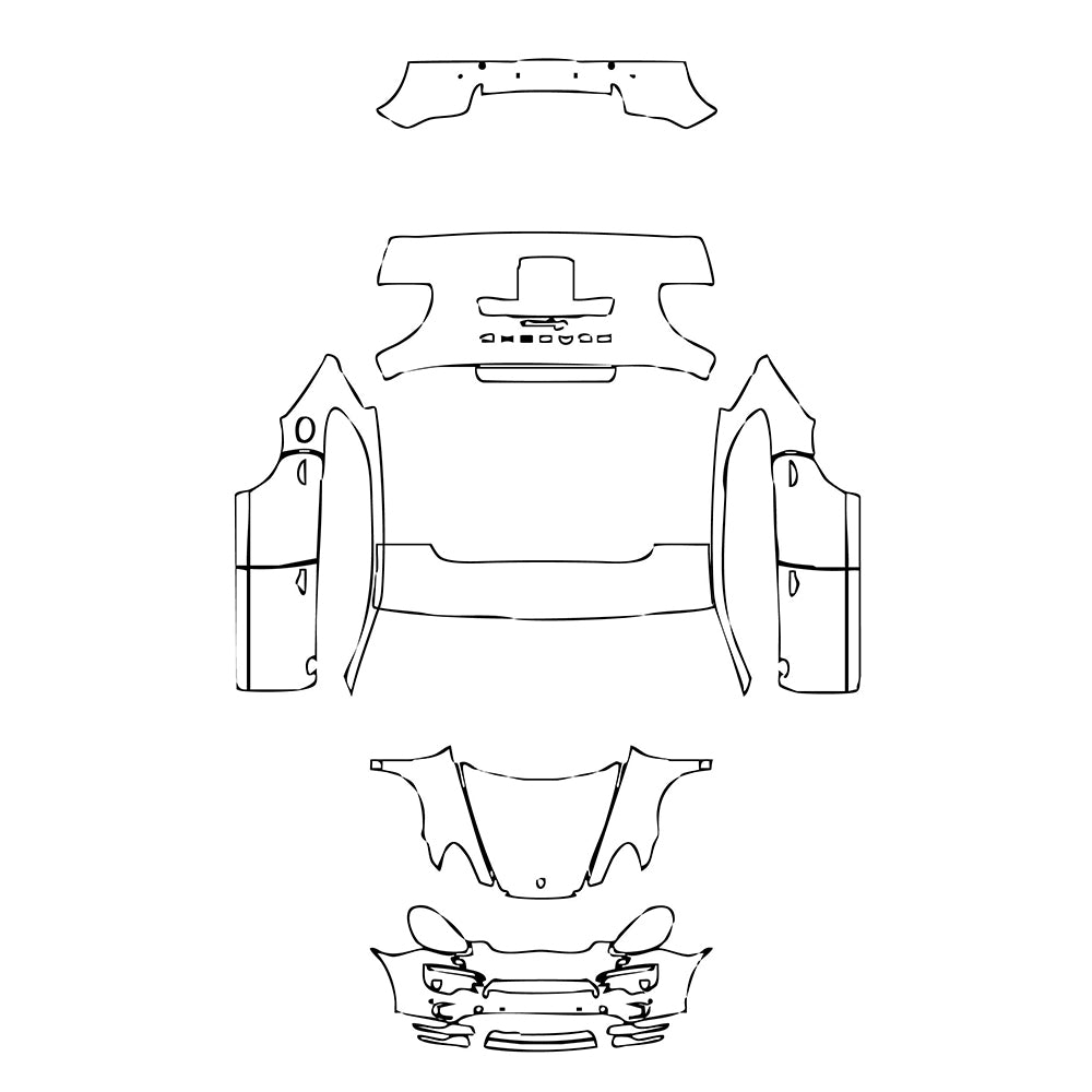 Pre-Cut PPF Porsche Cayenne Cayenne 2013 - PPF-Kits