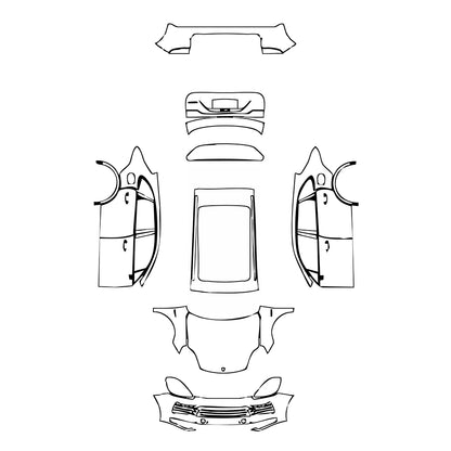 Pre-Cut PPF Porsche Cayenne Cayenne E-Hybrid 2021 - PPF-Kits