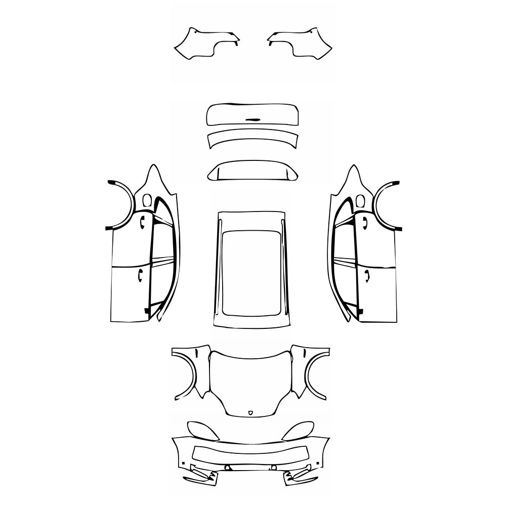Pre-Cut PPF Porsche Cayenne Cayenne E-Hybrid 2025 - PPF-Kits