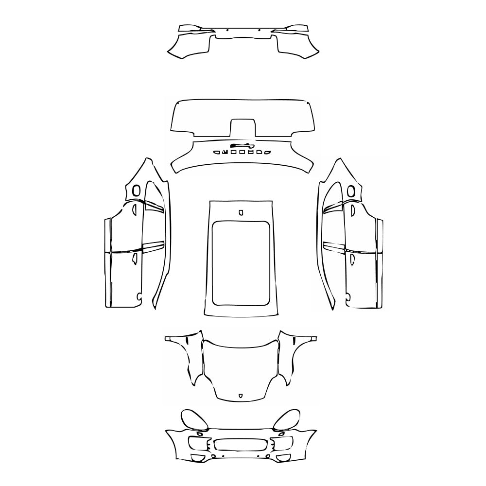 Pre-Cut PPF Porsche Cayenne Cayenne S E-Hybrid 2015 - PPF-Kits
