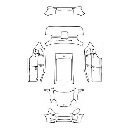 Pre-Cut PPF Porsche Cayenne Cayenne S E-Hybrid 2015 - PPF-Kits
