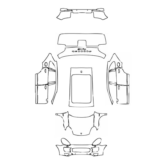 Pre-Cut PPF Porsche Cayenne Cayenne S E-Hybrid 2016 - PPF-Kits