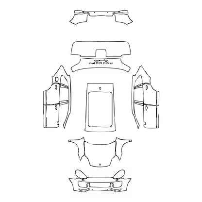 Pre-Cut PPF Porsche Cayenne Cayenne Turbo 2016 - PPF-Kits