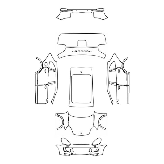 Pre-Cut PPF Porsche Cayenne Cayenne Turbo S 2015 - PPF-Kits