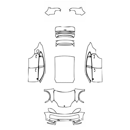 Pre-Cut PPF Porsche Cayenne Coupe Cayenne Coupe 2024 - PPF-Kits