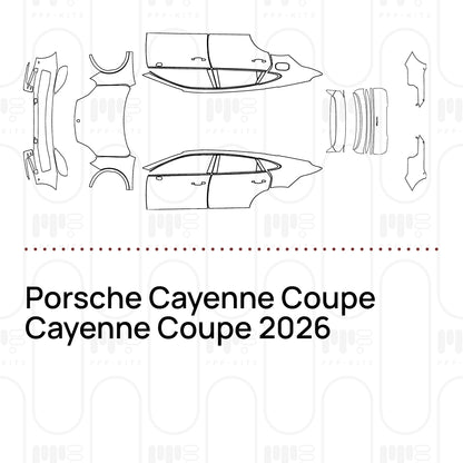 Pre-Cut PPF Porsche Cayenne Coupe Cayenne Coupe 2026