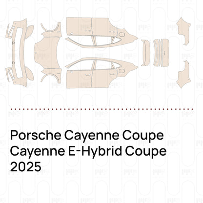 PPF precortado Porsche Cayenne Coupe Cayenne E-Hybrid Coupe 2025