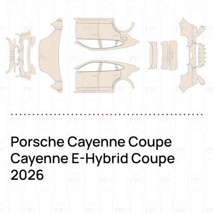 PPF precortado Porsche Cayenne Coupe Cayenne E-Hybrid Coupe 2026