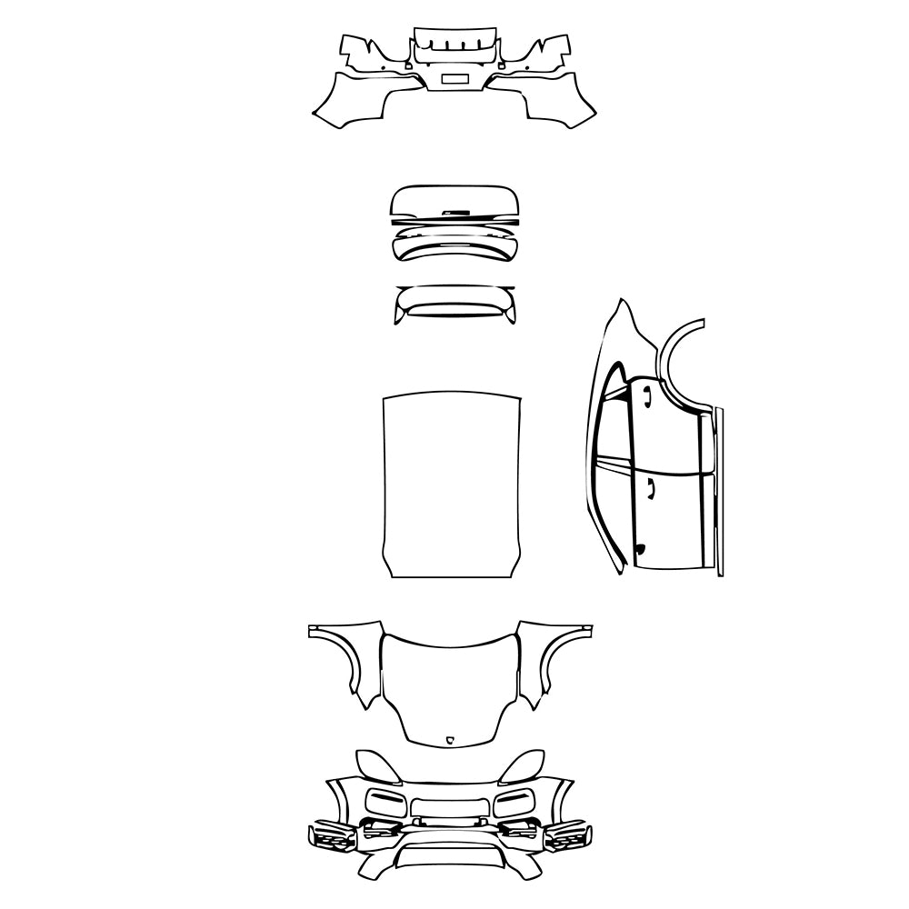 Pre-Cut PPF Porsche Cayenne Coupe Cayenne GTS Coupe 2023 - PPF-Kits