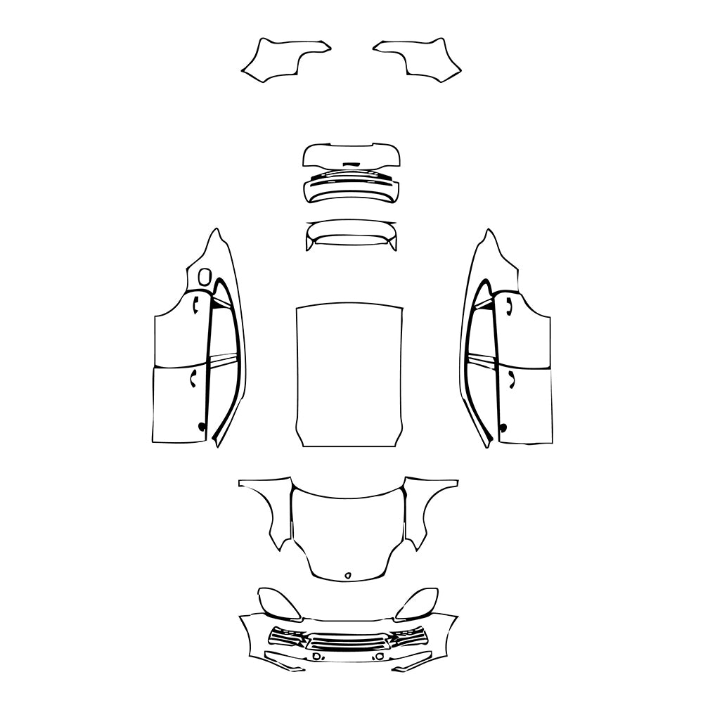Pre-Cut PPF Porsche Cayenne Coupe Cayenne S Coupe 2022 - PPF-Kits