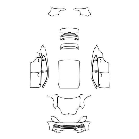 Pre-Cut PPF Porsche Cayenne Coupe Cayenne S Coupe 2023 - PPF-Kits