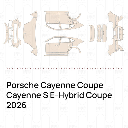 PPF precortado Porsche Cayenne Coupe Cayenne S E-Hybrid Coupe 2026