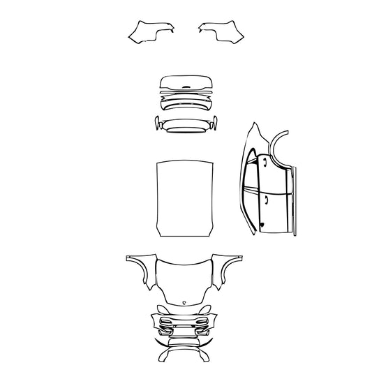 Pre-Cut PPF Porsche Cayenne Coupe Cayenne Turbo GT 2023 - PPF-Kits