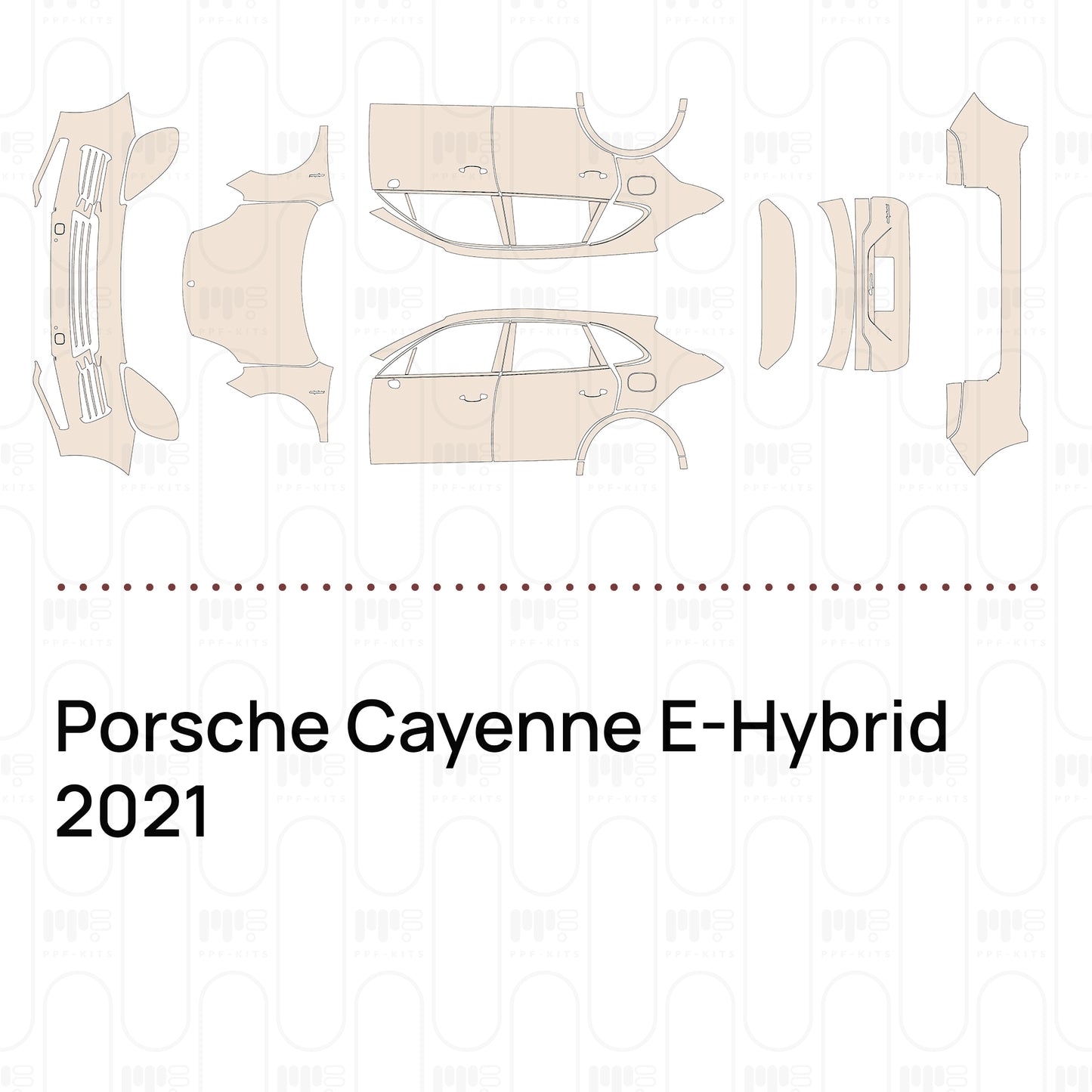 Pre-Cut PPF Porsche Cayenne E-Hybrid 2021