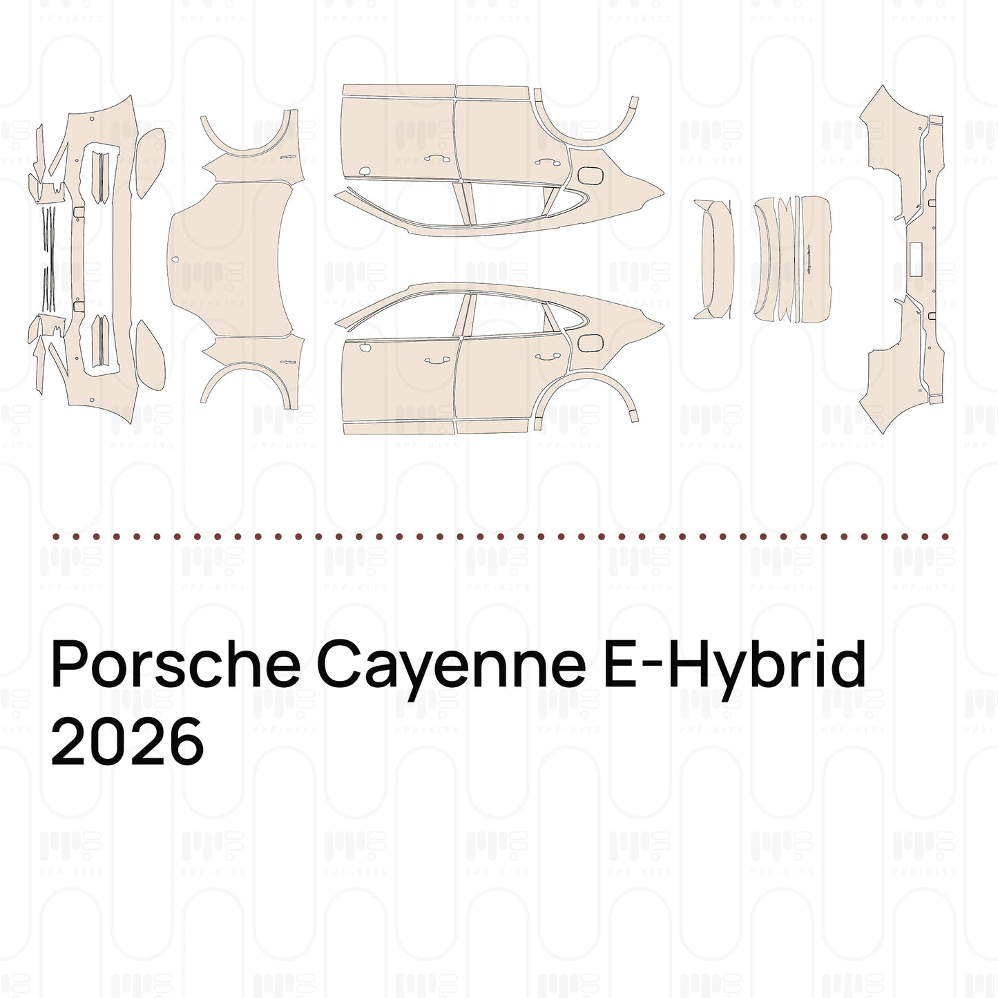PPF precortado Porsche Cayenne E-Hybrid 2026