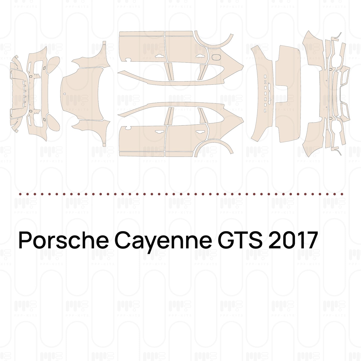 Pre-Cut PPF Porsche Cayenne GTS 2017