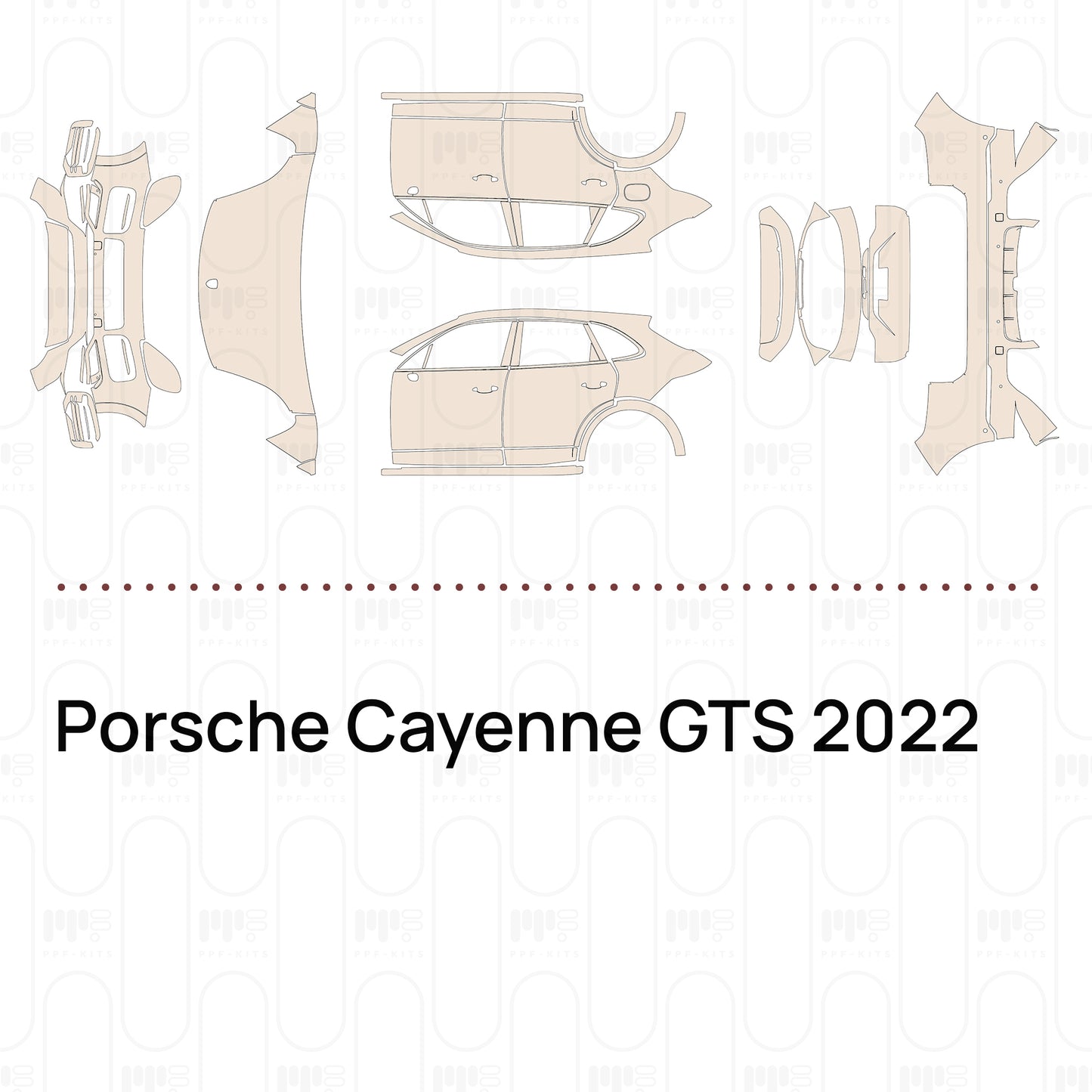 Pre-Cut PPF Porsche Cayenne GTS 2022