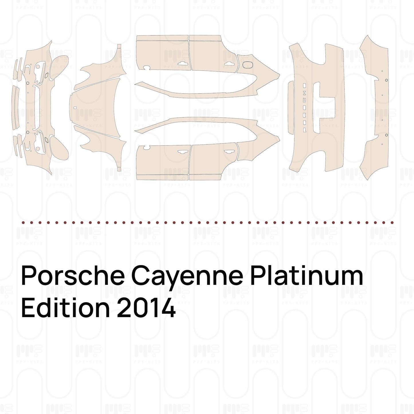 PPF precortado Porsche Cayenne Platinum Edition 2014
