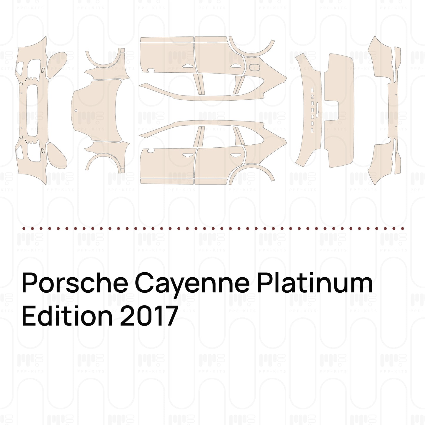 PPF precortado Porsche Cayenne Platinum Edition 2017