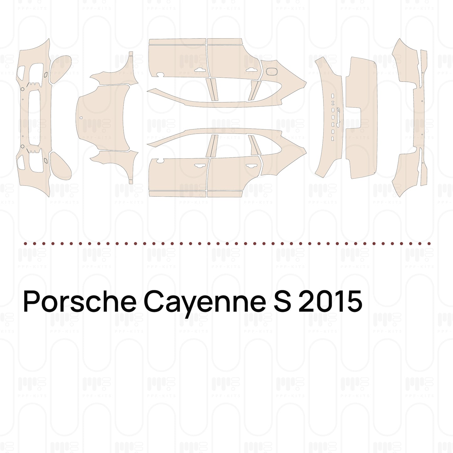 Pre-Cut PPF Porsche Cayenne S 2015